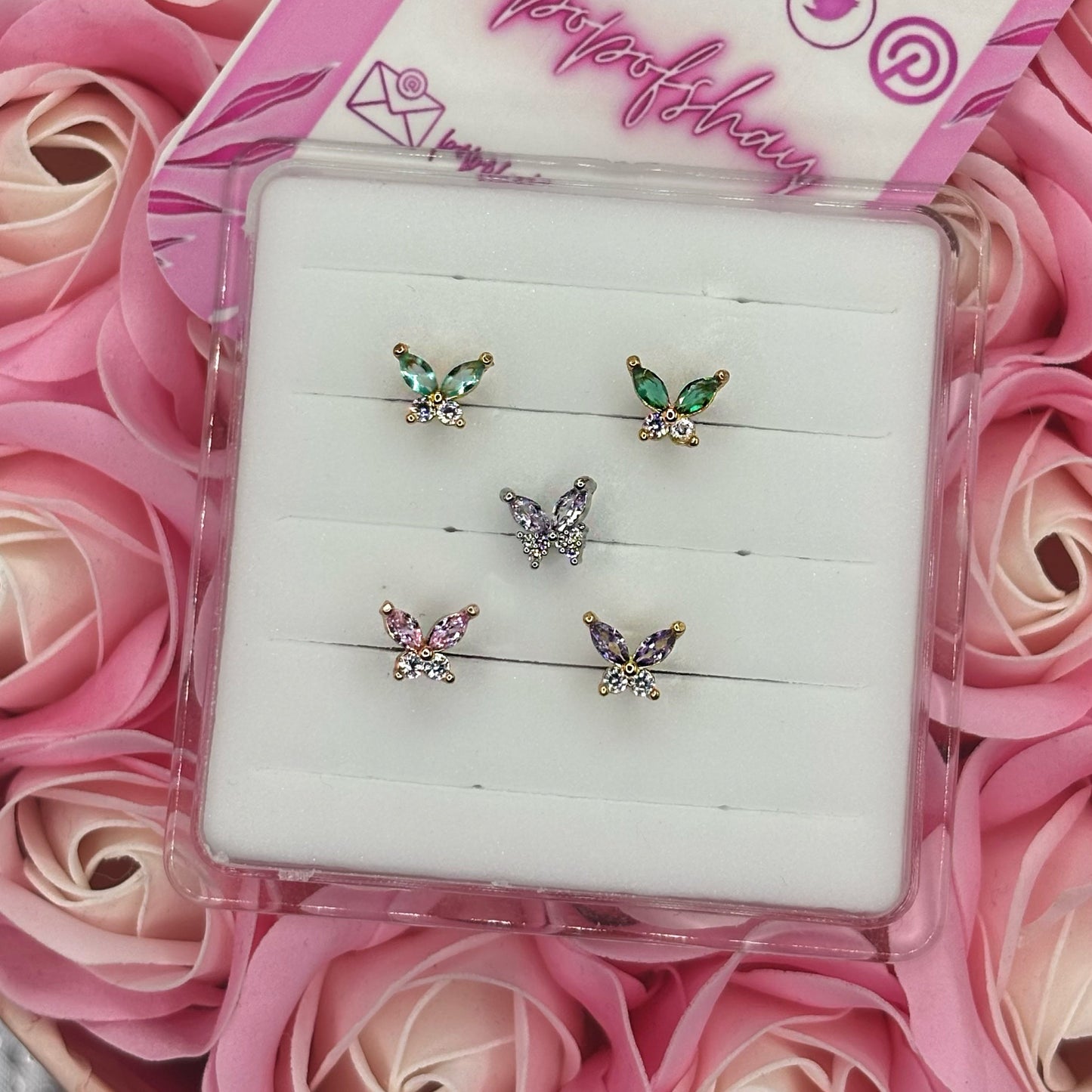 BUTTERFLY NOSE STUD