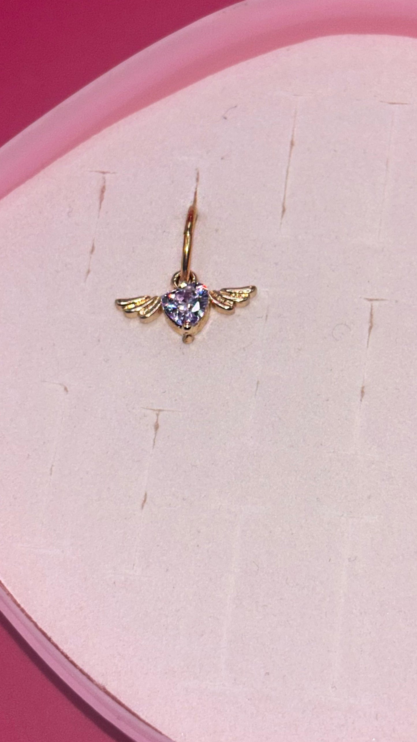 HEART ANGEL WINGS Nose Ring