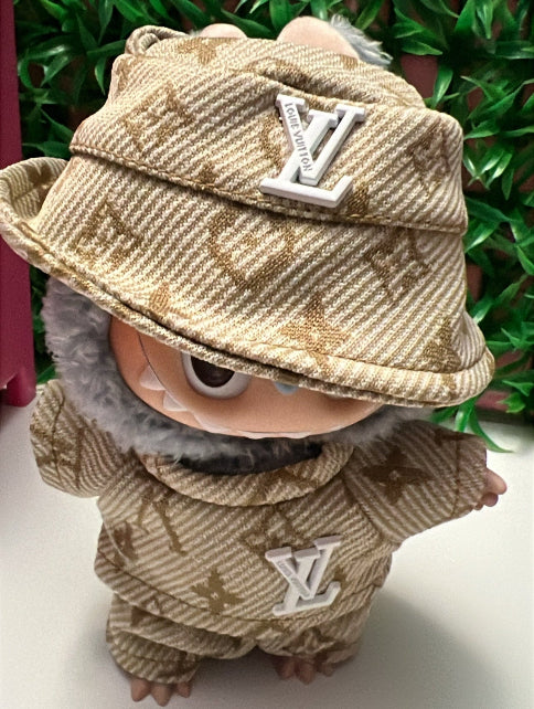 Labubu Brown Shorts Set