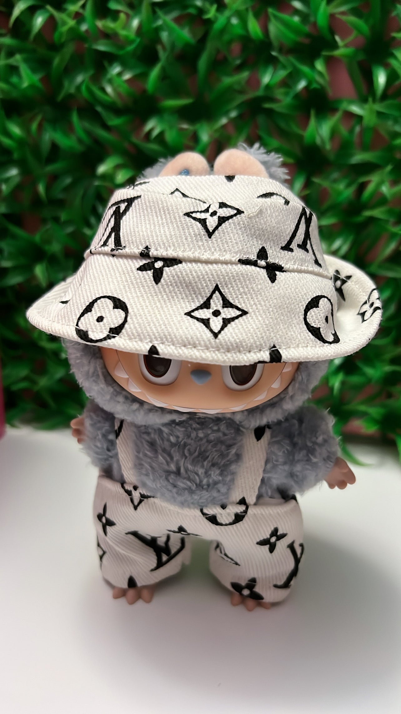 Labubu White Overall Set