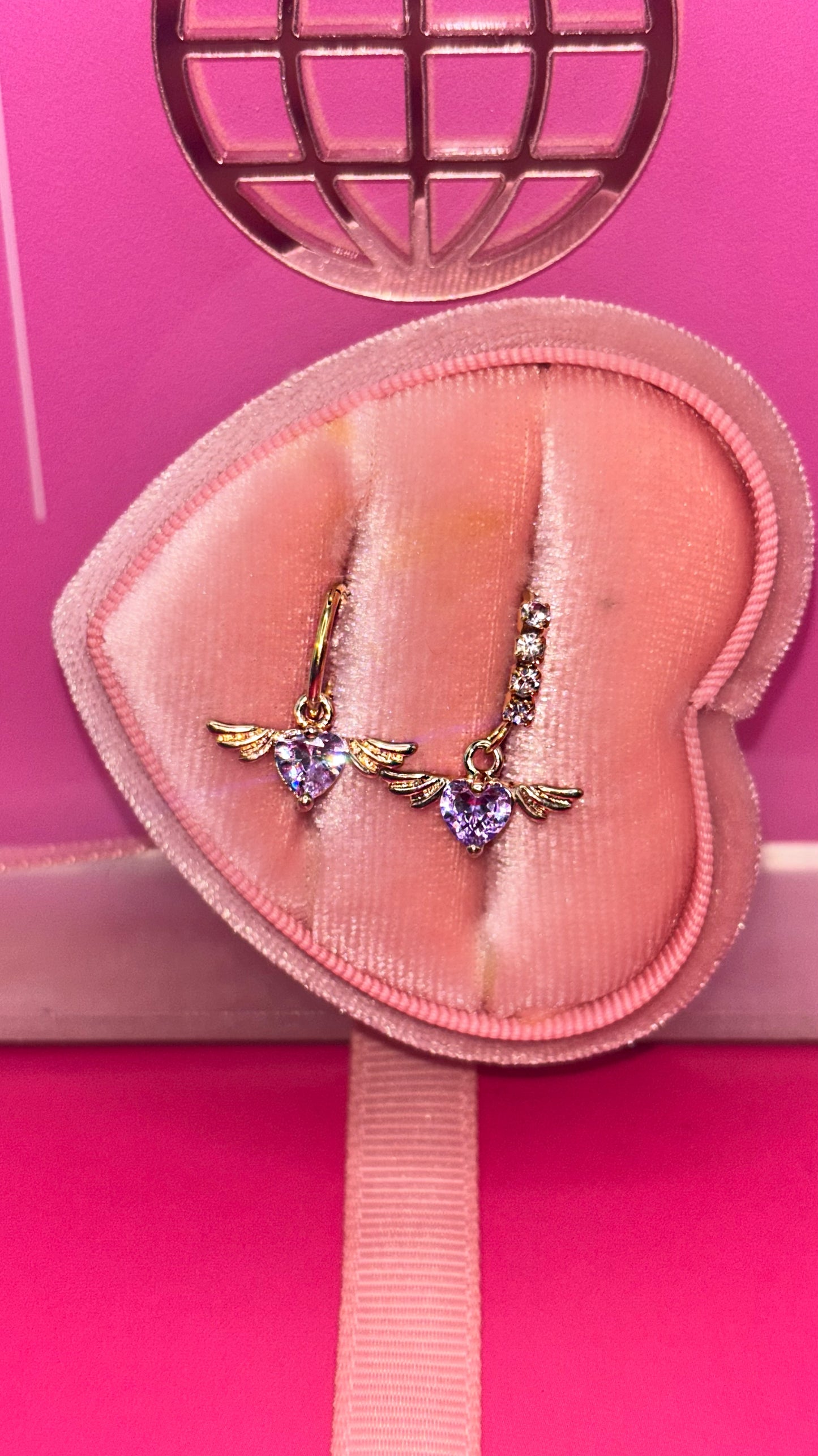 HEART ANGEL WINGS Nose Ring