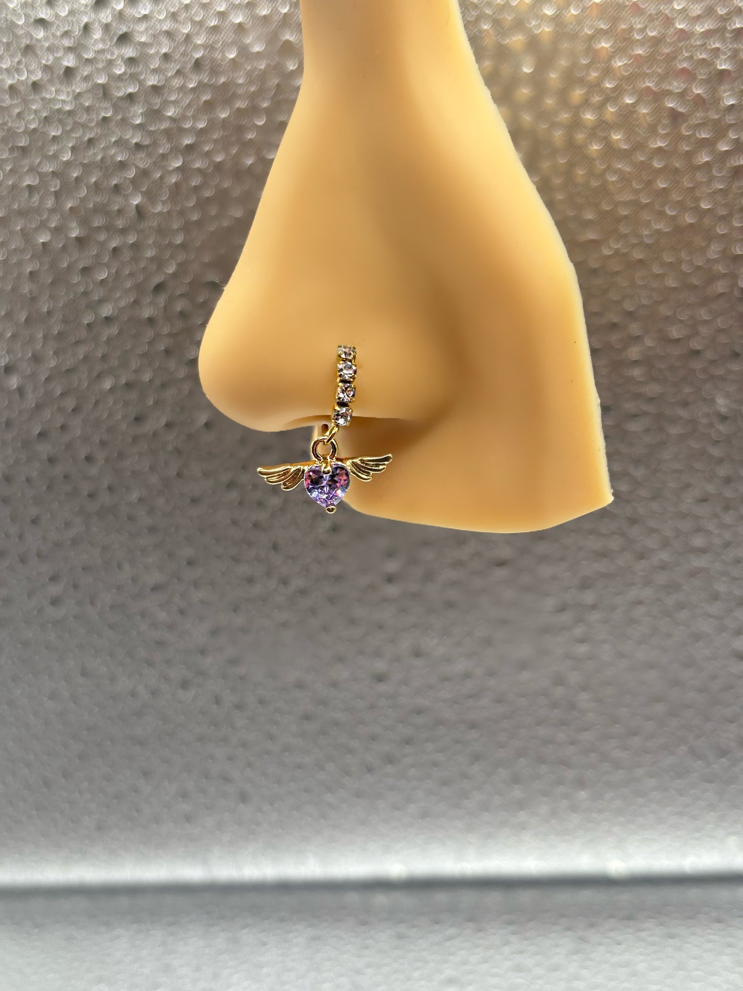 HEART ANGEL WINGS Nose Ring