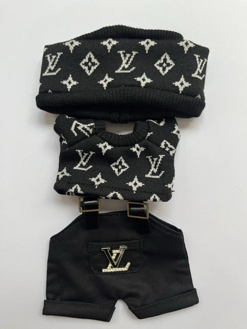 Labubu Black Overall Set