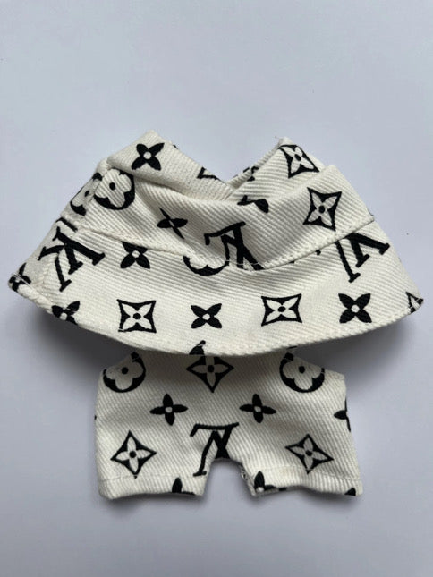 Labubu White Overall Set