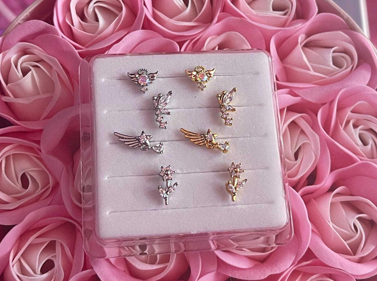 SILVER/GOLD NOSE STUD