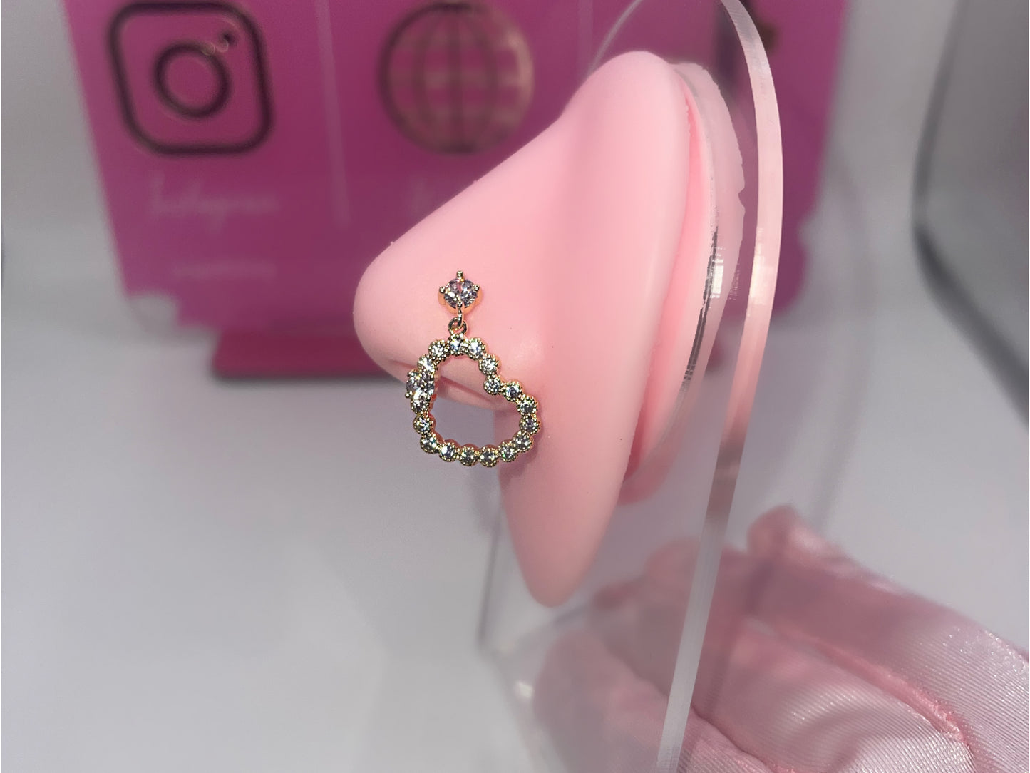BIG HEART Nose STUD