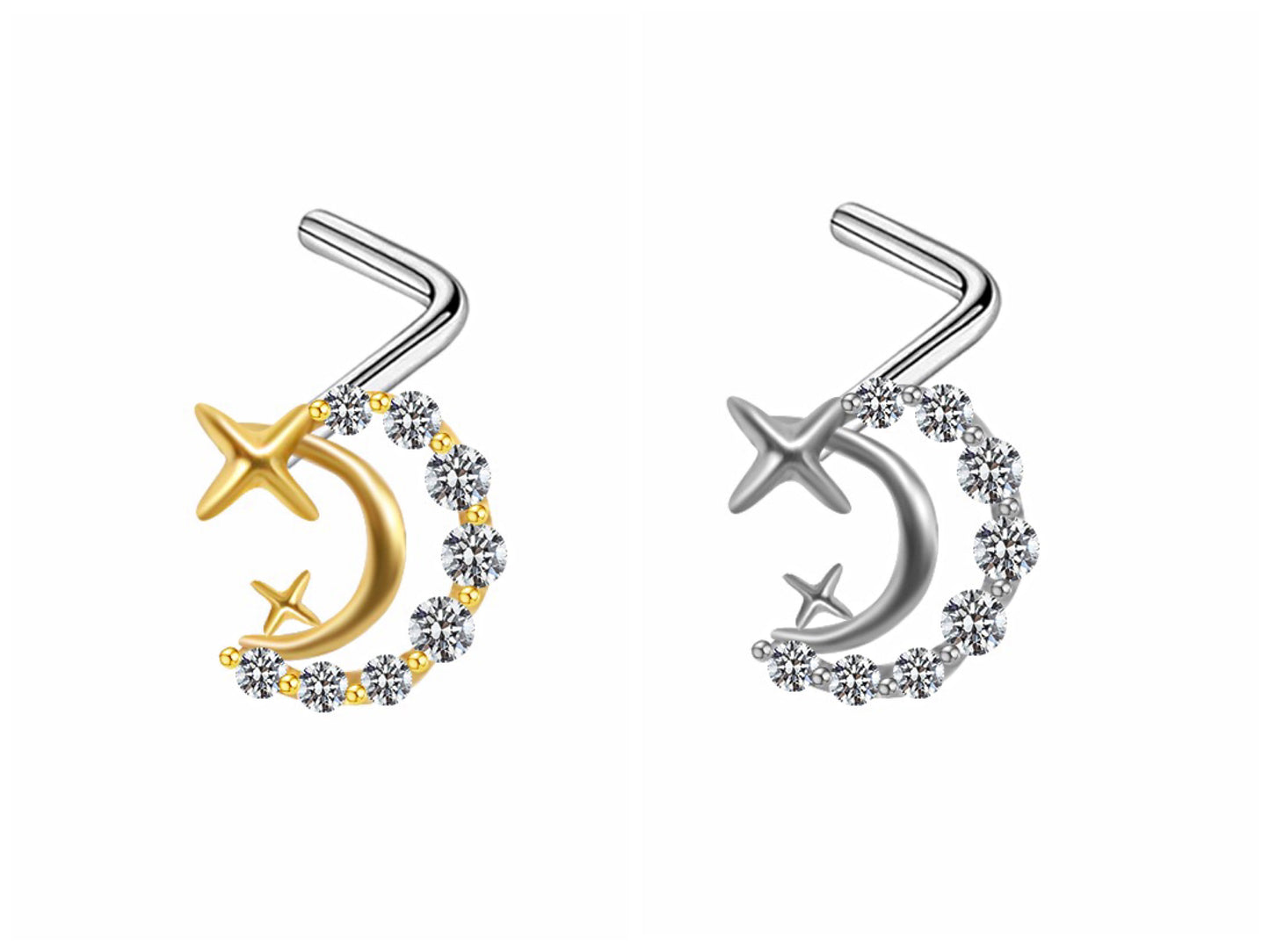 CRESCENT MOON Nose STUD