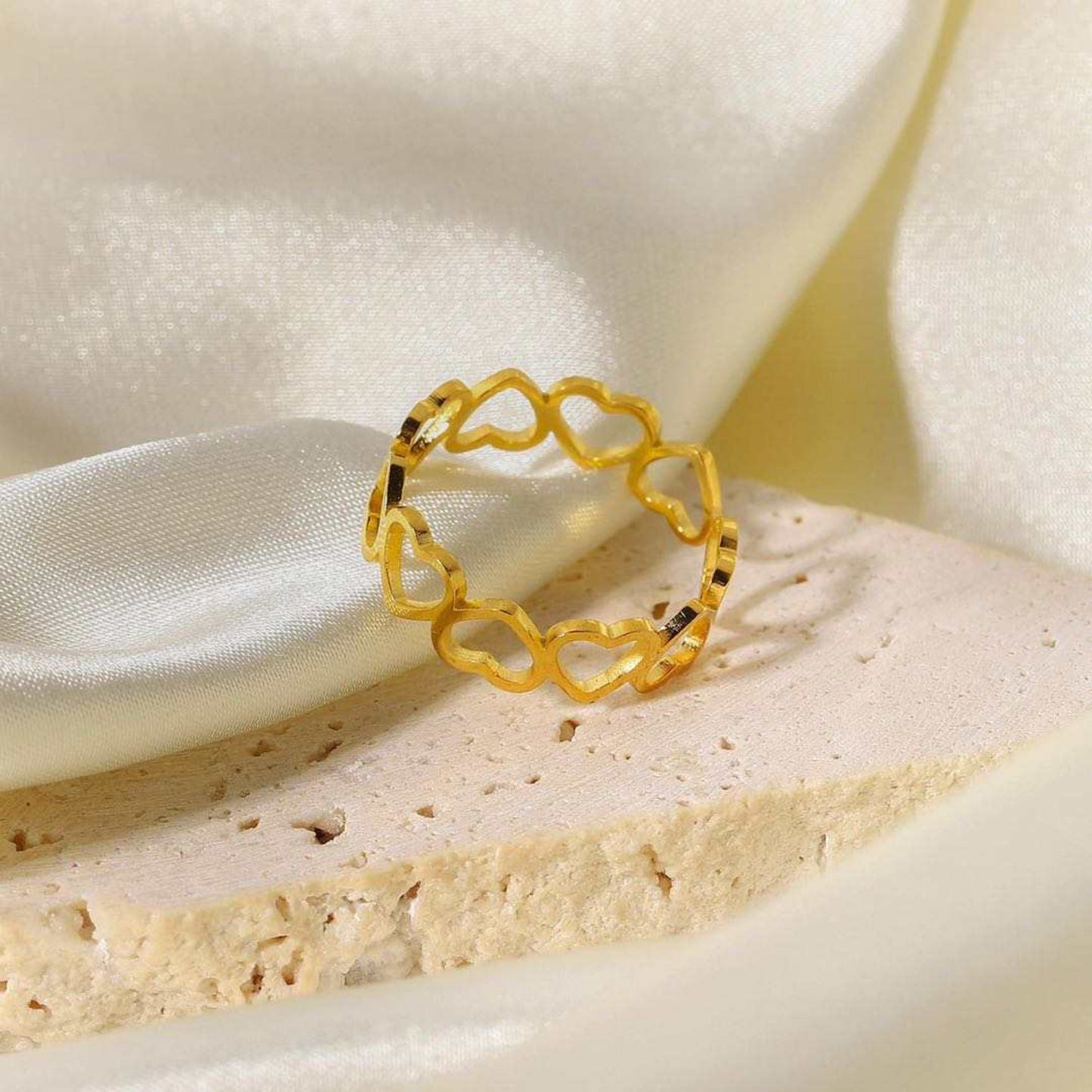 ADJUSTABLE HEART RING