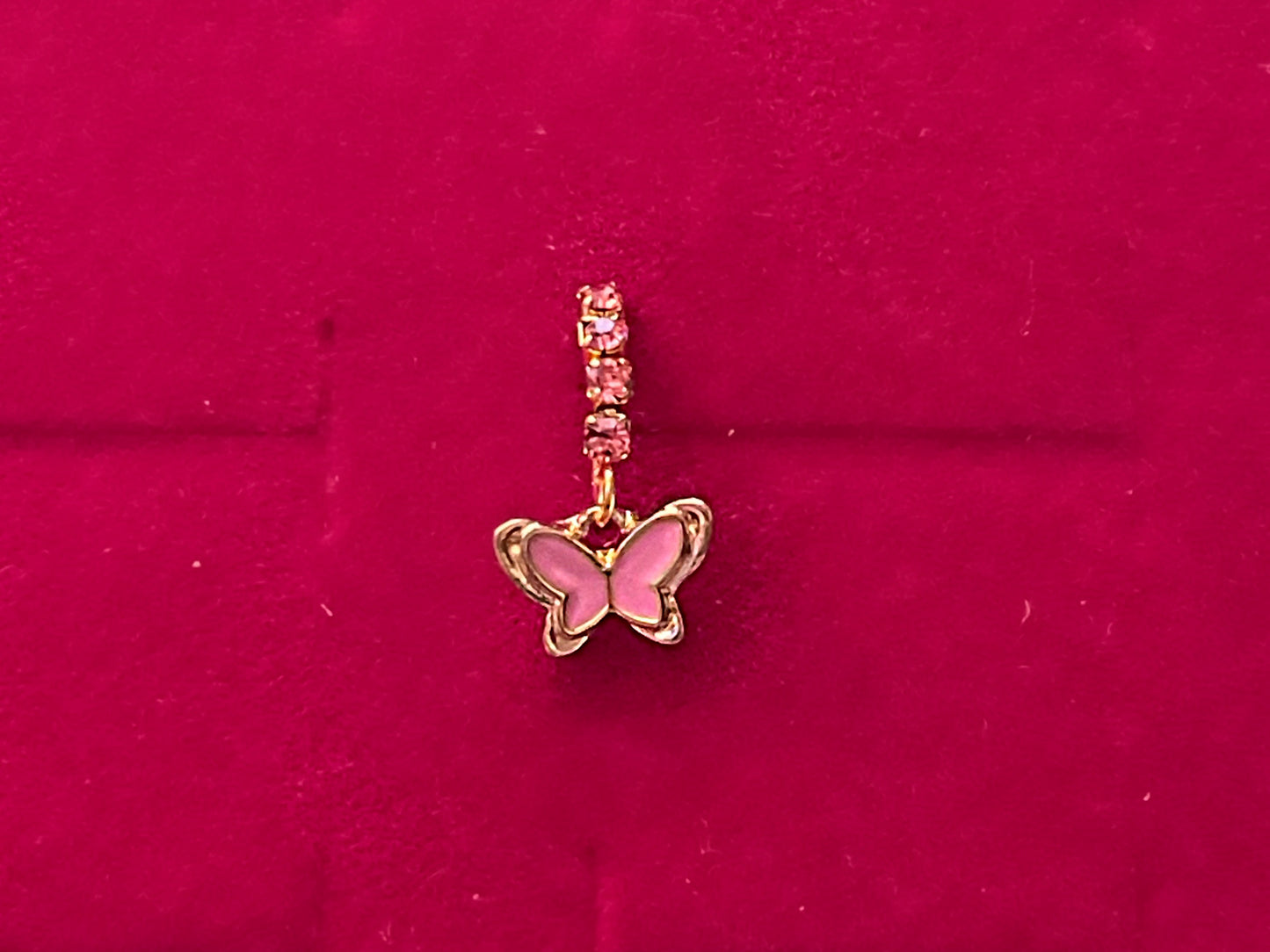 PINK BUTTERFLY Nose Ring