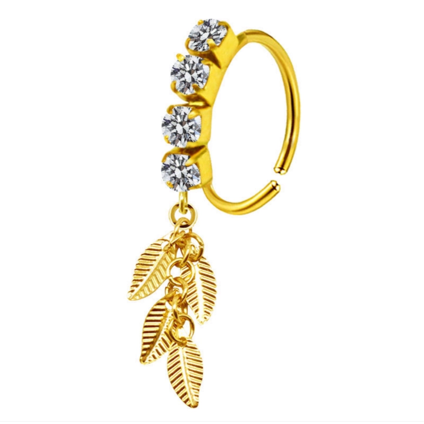 LEAF NOSE RING