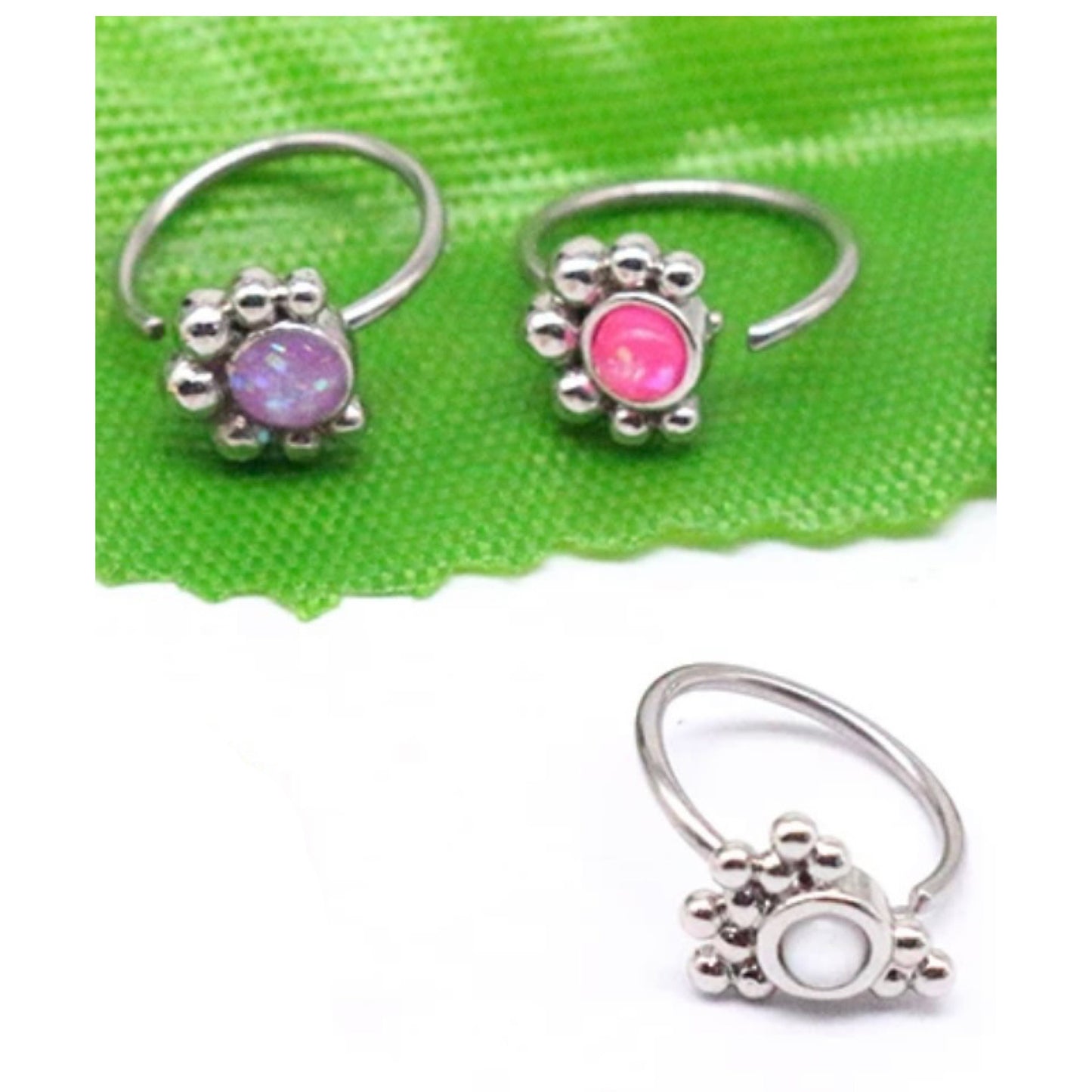SILVER MOON Nose Ring