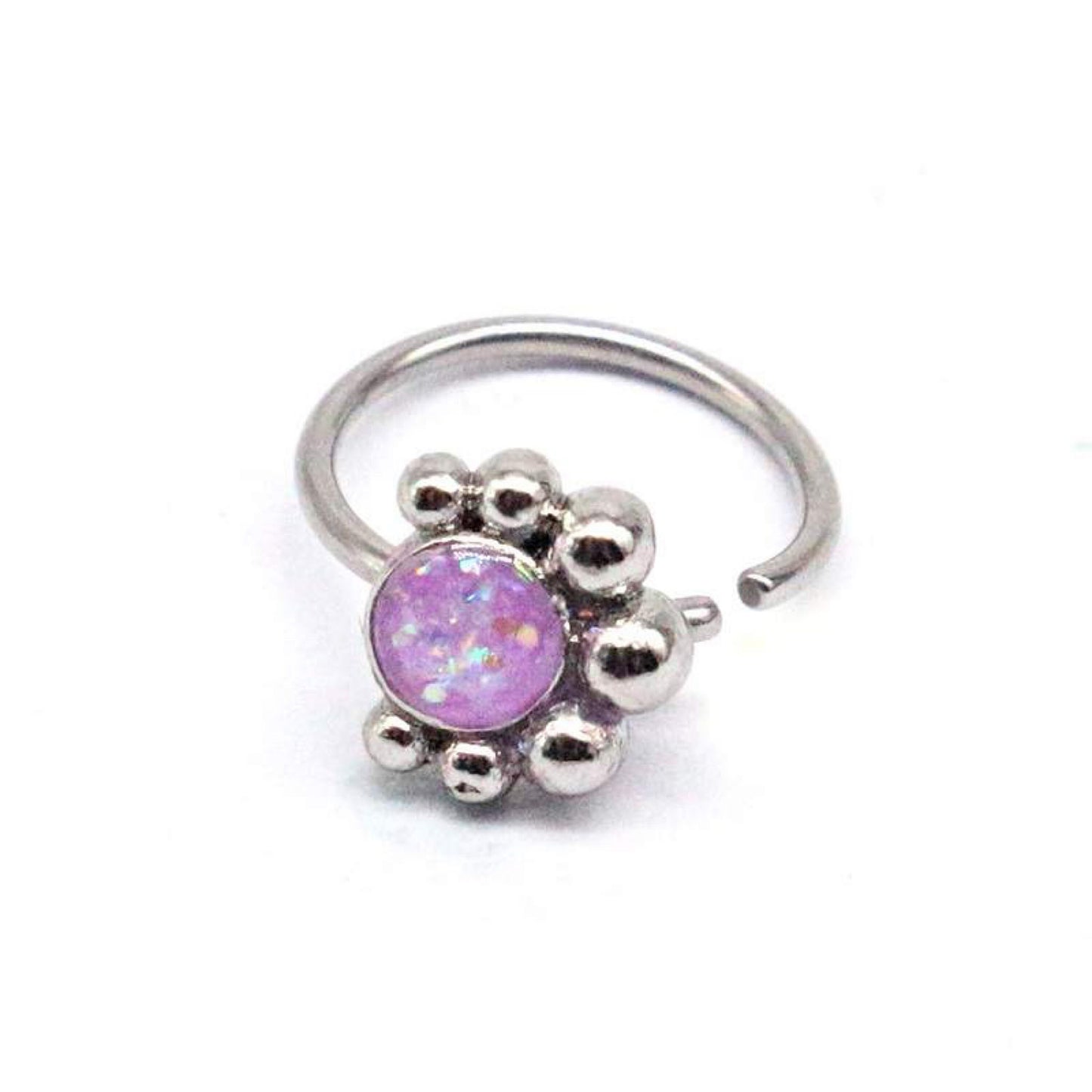 SILVER MOON Nose Ring