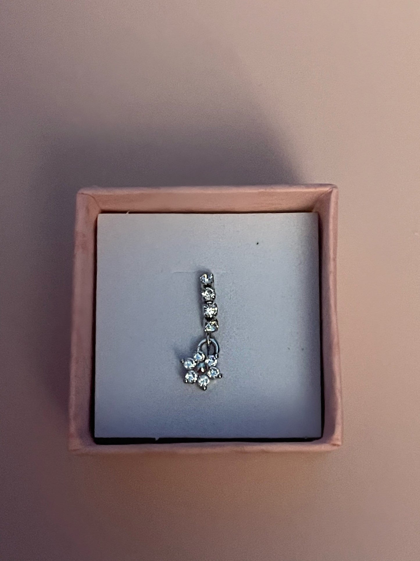 SILVER FLOWER Nose Ring