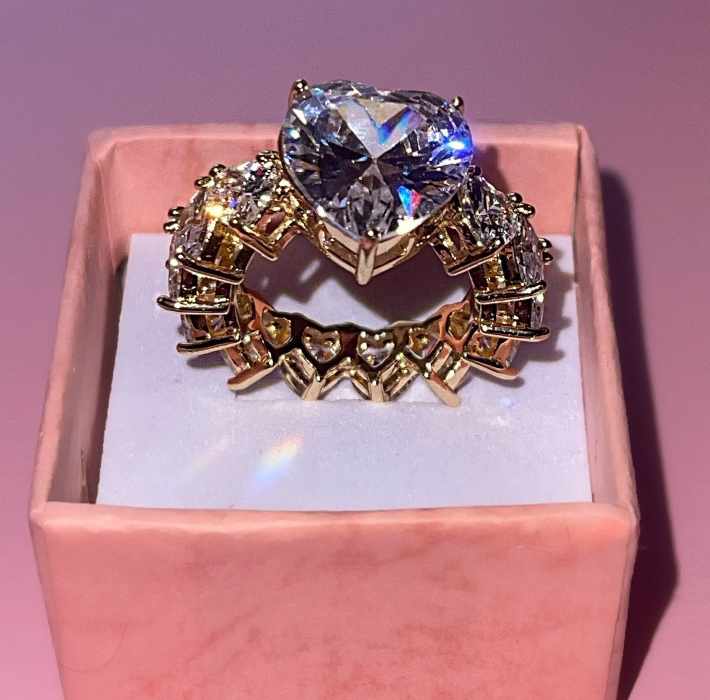 ICY HEART RING