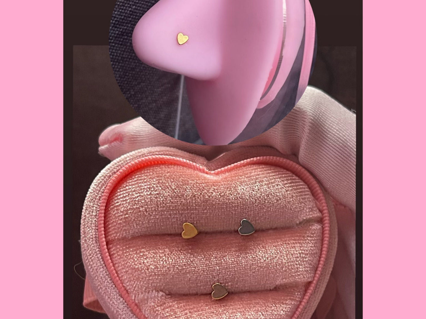 HEART NOSE STUD
