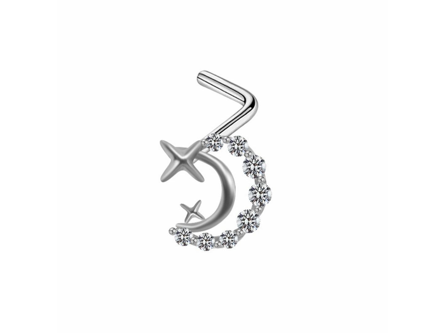 CRESCENT MOON Nose STUD