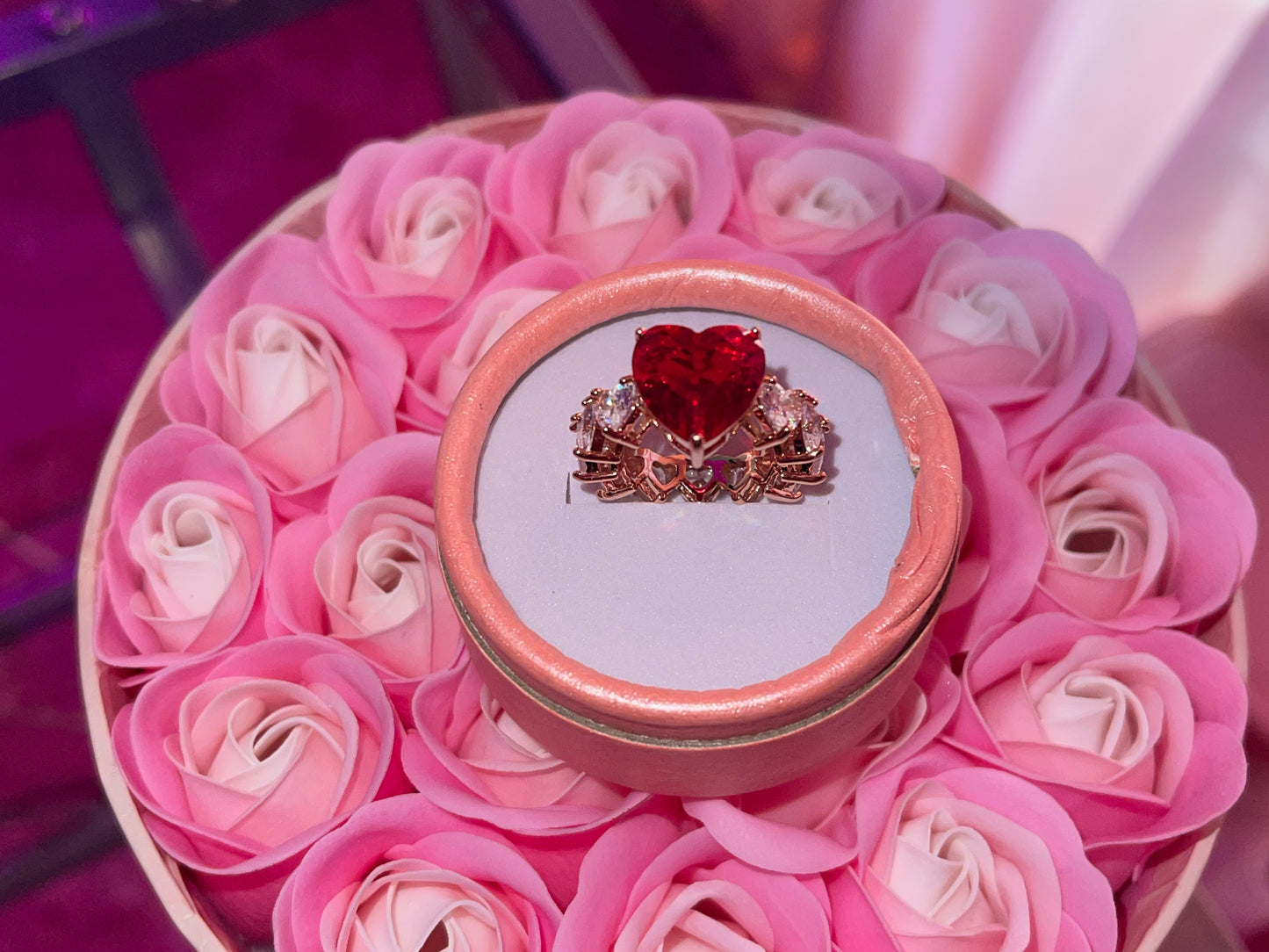 ICY HEART RING