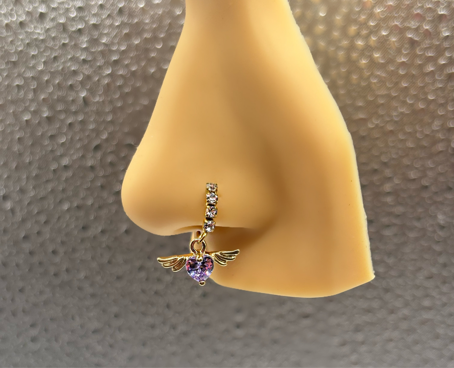 HEART ANGEL WINGS Nose Ring