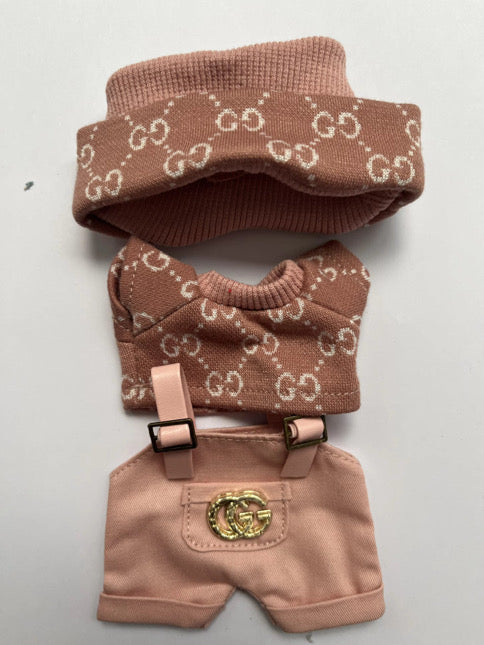 Labubu Pink Overalls