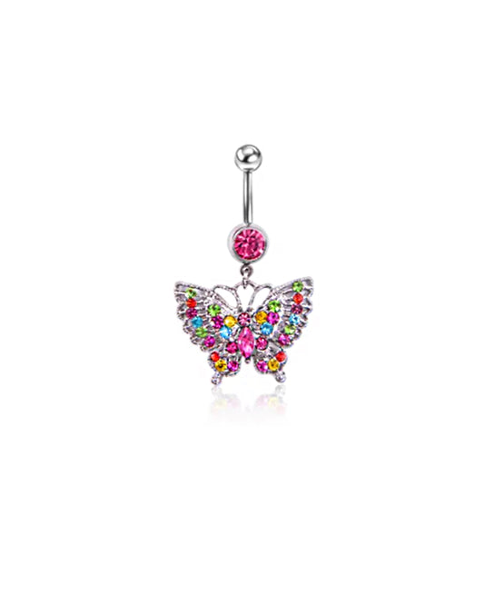 RAINBOW BUTTERFLY Belly Ring