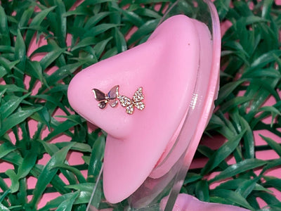 DOUBLE BUTTERFLY Nose Stud