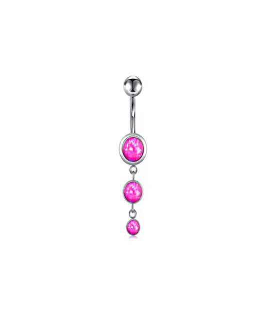PINK RHINESTONE Belly Ring