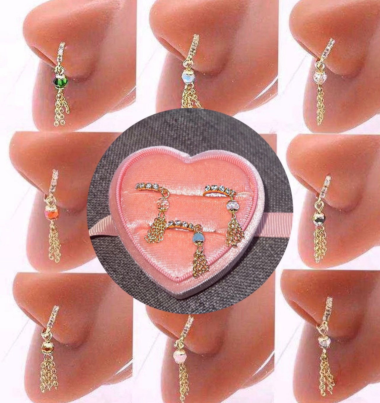 CHAINS NOSE RING