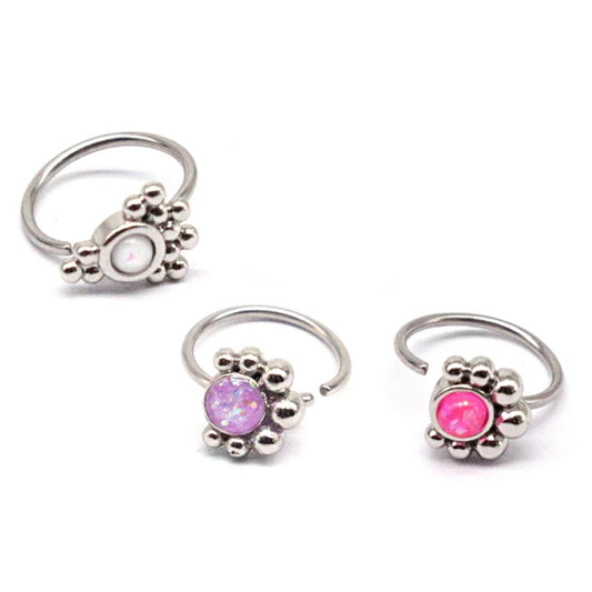 SILVER MOON Nose Ring
