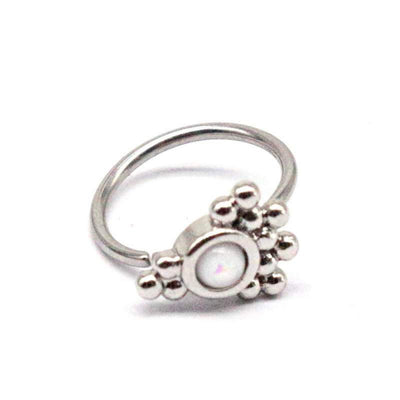 SILVER MOON Nose Ring