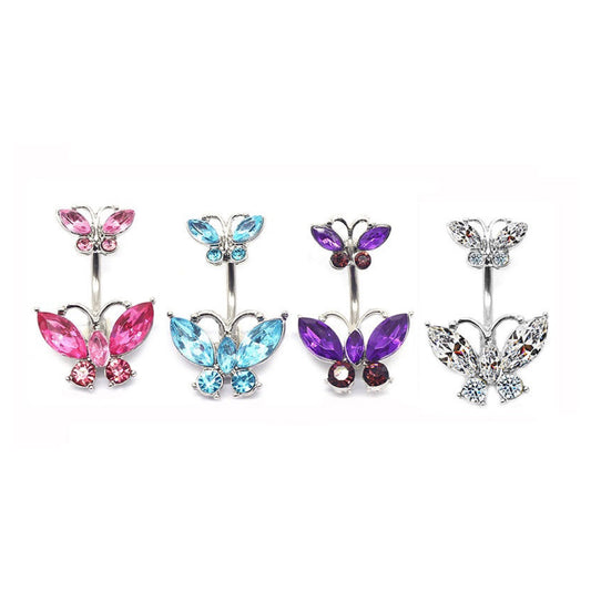 BUTTERFLY BELLY RING