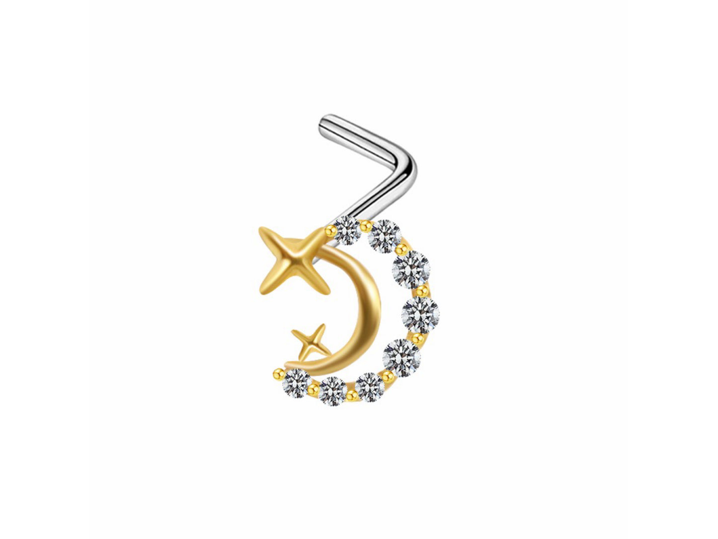 CRESCENT MOON Nose STUD